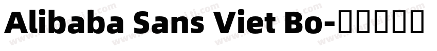 Alibaba Sans Viet Bo字体转换